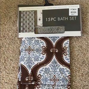 Shower curtain and roller hooks